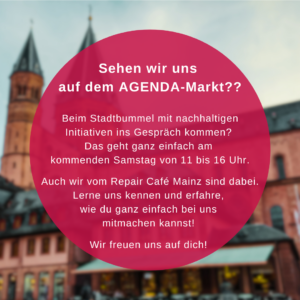 Repair Café Mainz auf dem AGENDA-Markt 2023