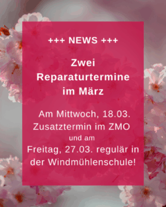 Reparaturtermine März 2026
